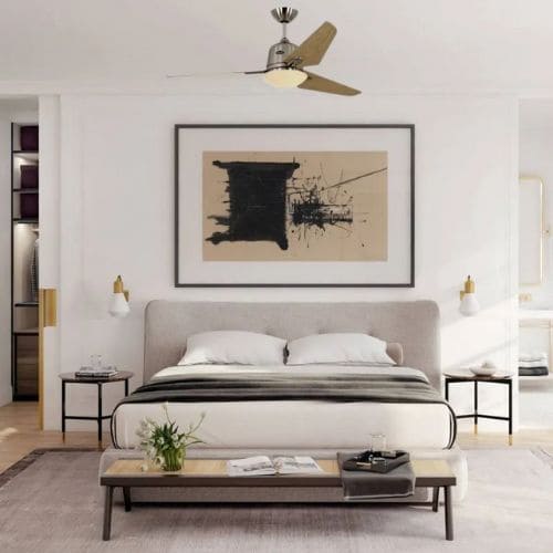 Image d'illustration d'un déstratificateur placé en centre de pièce pour illustrer "comment placer destratificateur"