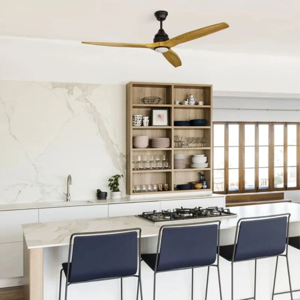 Déstratificateur pour maison Alo Noir Bois Naturel Faro