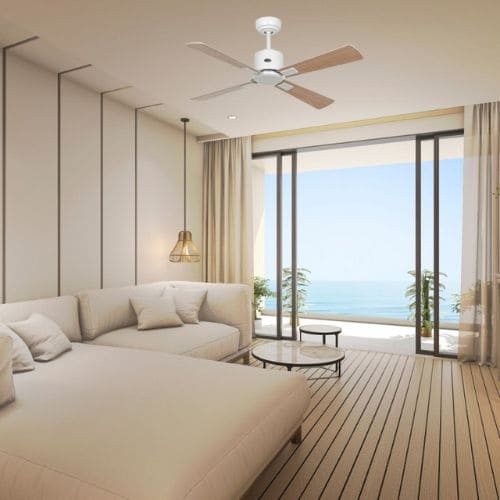 Destratificateur d'air pour maison Eco Neo III couleur  Blanc Erable de la marque Casafan