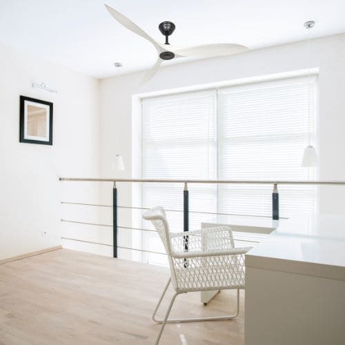 Destratificateur d'air mezzanine Airscrew de Casafan blanc