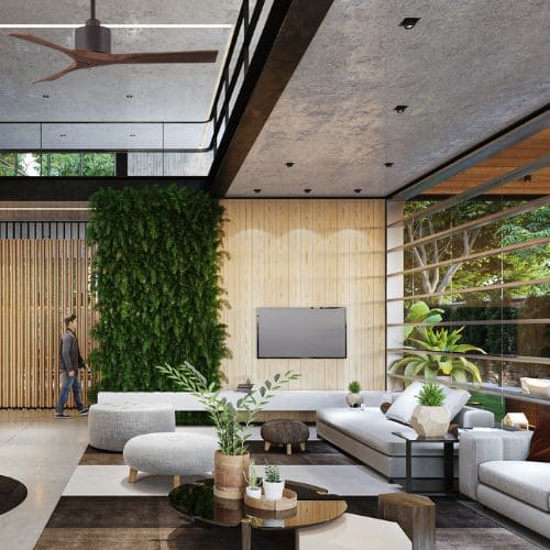 Destratificateur pour mezzanine Nan Atlas Fan en illustration